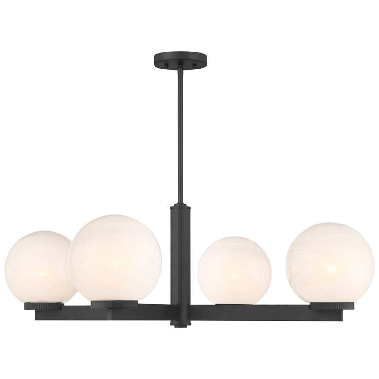 Image 1 4-Light Chandelier in Matte Black
