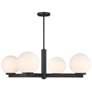 1_4-Light Chandelier in Matte Black