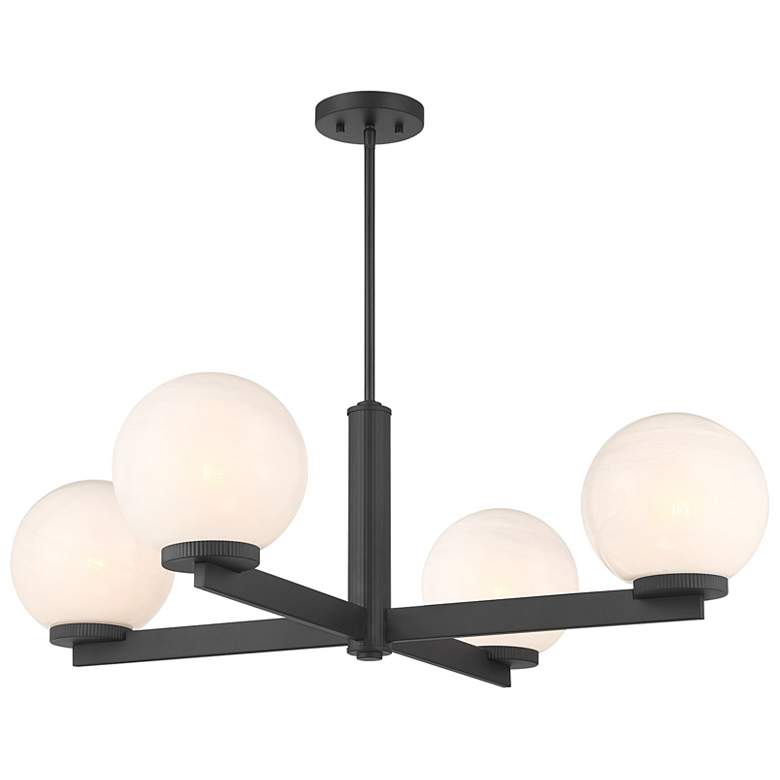 Image 3 4-Light Chandelier in Matte Black more views