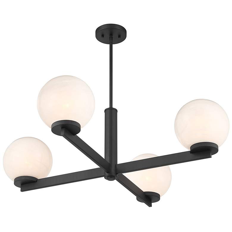 Image 4 4-Light Chandelier in Matte Black more views