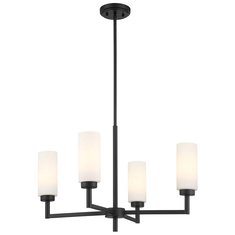 Image 1 4-Light Chandelier in Matte Black
