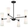 4_4-Light Chandelier in Matte Black more views