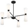 5_4-Light Chandelier in Matte Black more views