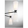 6_4-Light Chandelier in Matte Black more views