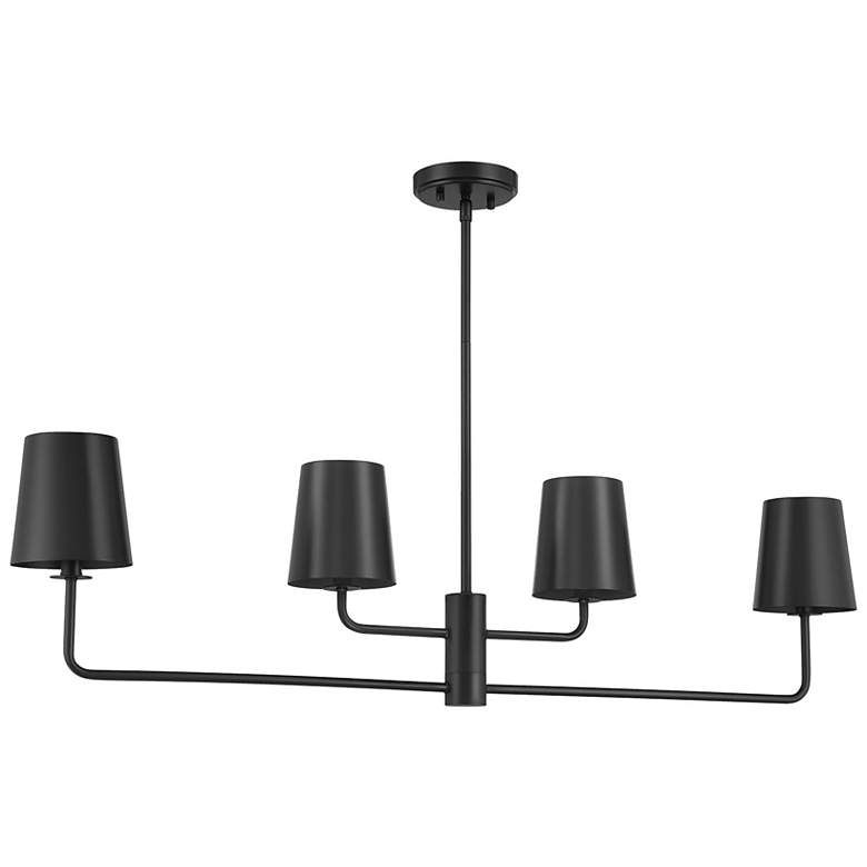 Image 2 4-Light Chandelier in Matte Black more views