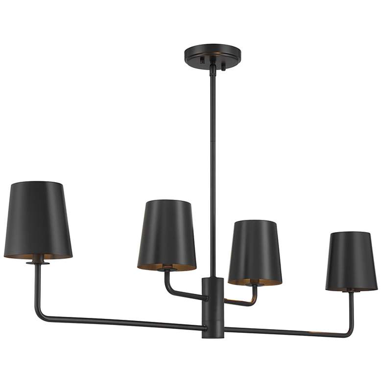 Image 4 4-Light Chandelier in Matte Black more views