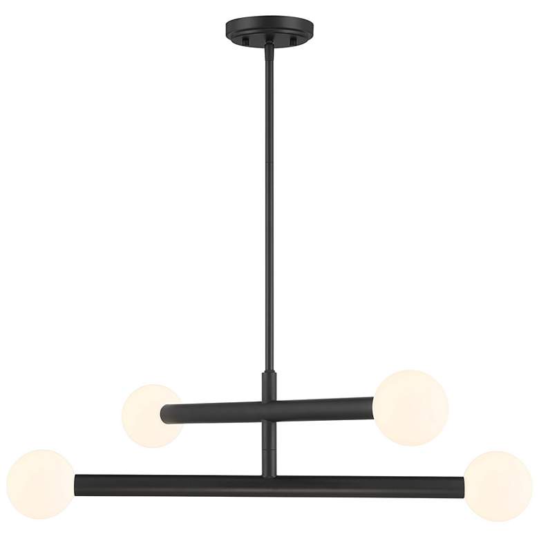 Image 1 4-Light Chandelier in Matte Black
