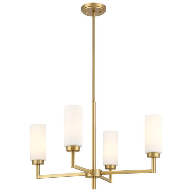 Image 1 4-Light Chandelier in Natural Brass