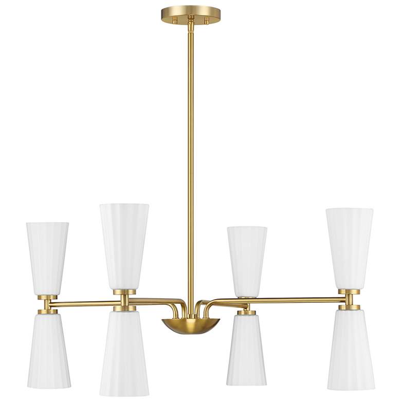 Image 2 4-Light Chandelier in Natural Brass more views