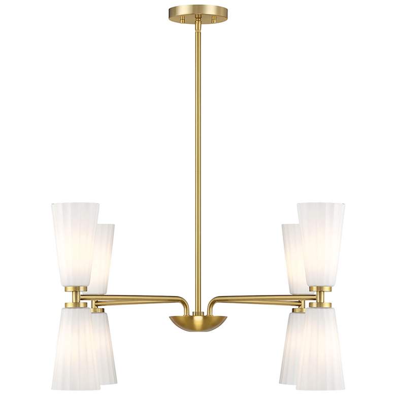 Image 3 4-Light Chandelier in Natural Brass more views