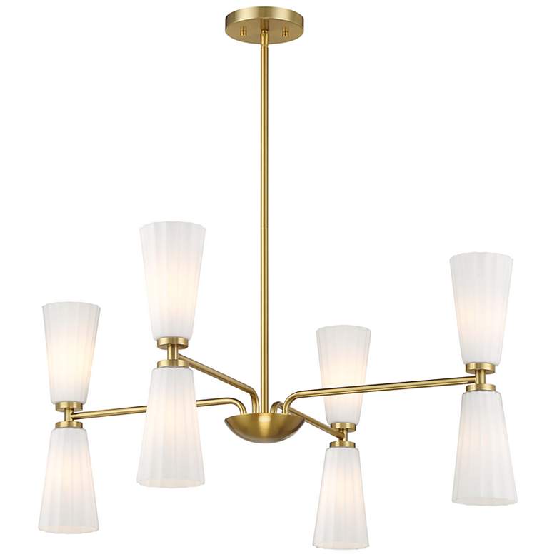 Image 4 4-Light Chandelier in Natural Brass more views