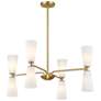 4_4-Light Chandelier in Natural Brass more views