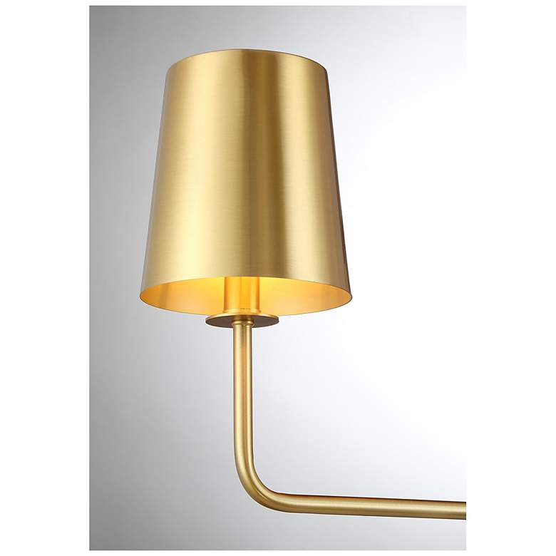 Image 6 4-Light Chandelier in Natural Brass more views