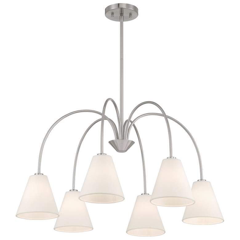 Image 4 4-Light Chandelier in Natural Brass more views