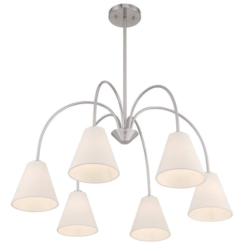 Image 5 4-Light Chandelier in Natural Brass more views