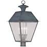 4 Light Charcoal Outdoor Post Top Lantern