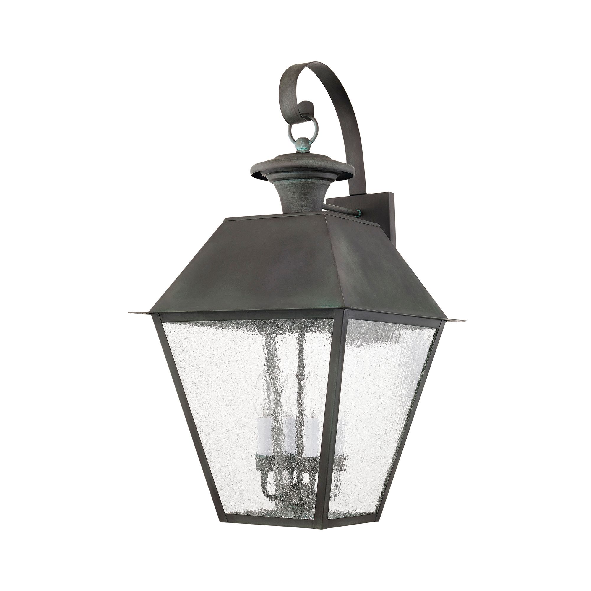 Image 4 4 Light Charcoal Outdoor Wall Lantern more views
