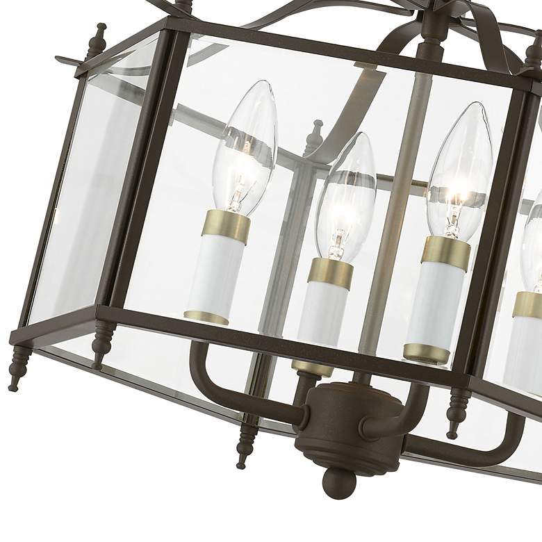 Image 5 4 Light English Bronze Convertible Pendant / Semi-Flush more views