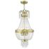 4 Light Hand Applied Winter Gold Pendant