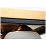 4_4-Light Matte Black and Plating Brass Ceiling Lamp with Frosted Glass more views
