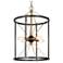 4-Light Matte Black and Plating Brass Chandeliers