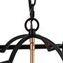 3_4-Light Matte Black and Satin Gold Chandeliers more views