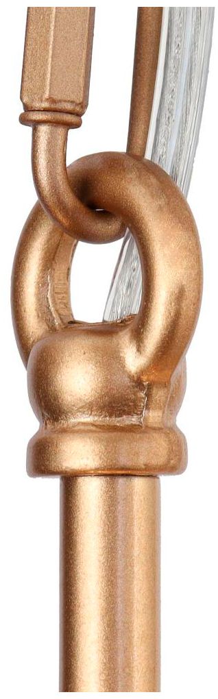 Image 5 4-Light Matte Black and Satin Gold Island Lamp with Frosted Glass more views