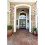 4_4 Light Outdoor Chain Mount Ceiling Fixture in Black finish more views