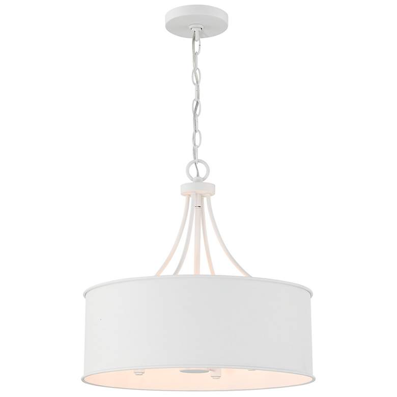 Image 1 4-Light Pendant in Bisque White