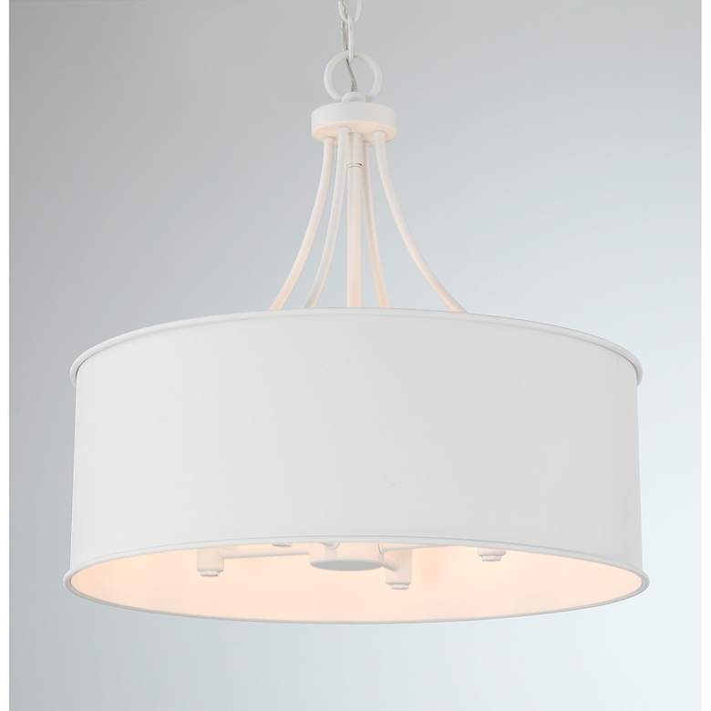 Image 6 4-Light Pendant in Bisque White more views