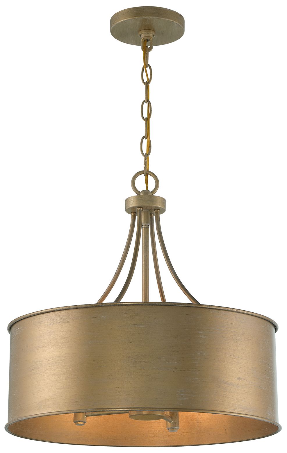 Image 2 4-Light Pendant in Brushed Gold