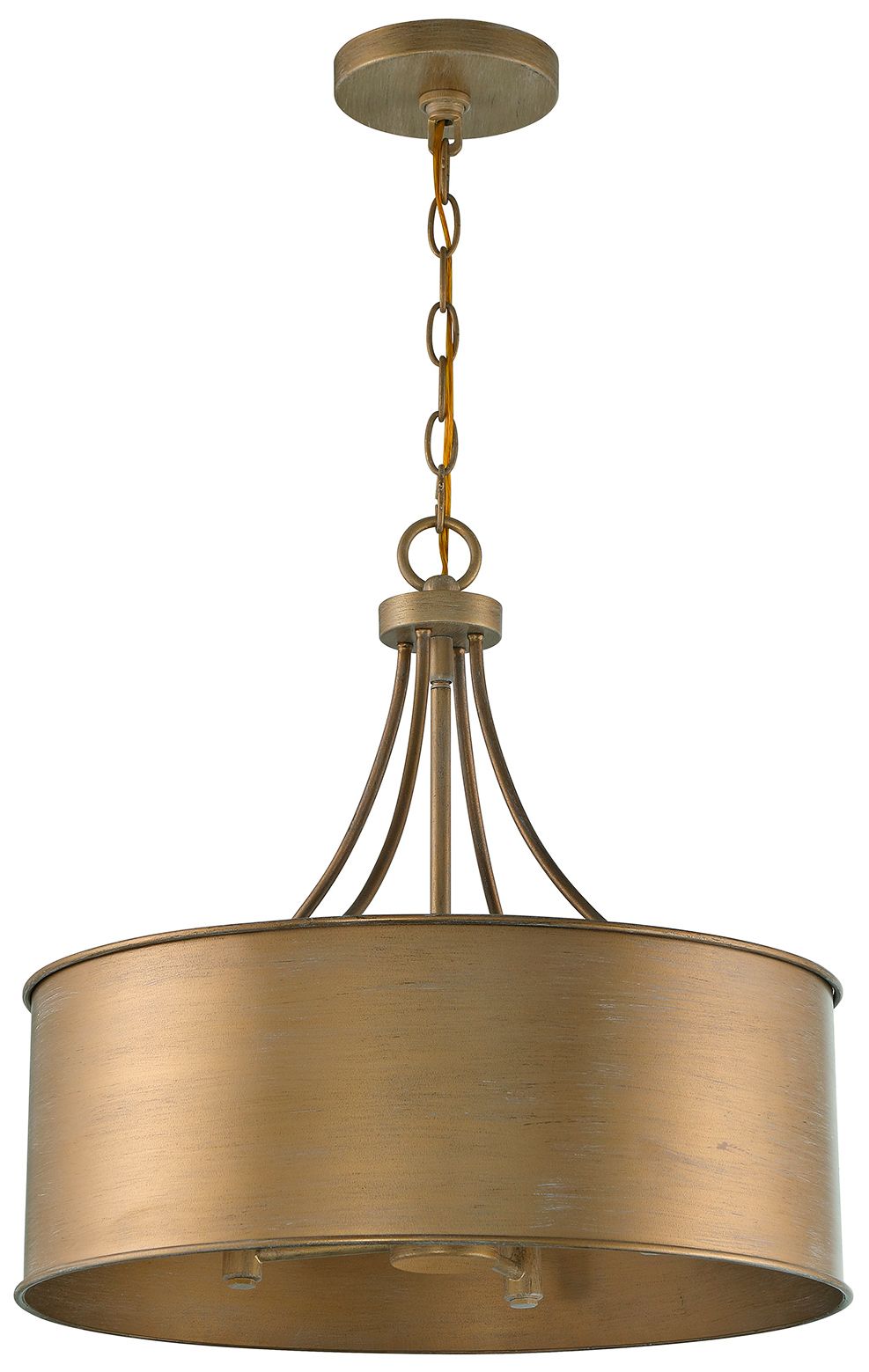 Image 4 4-Light Pendant in Brushed Gold more views