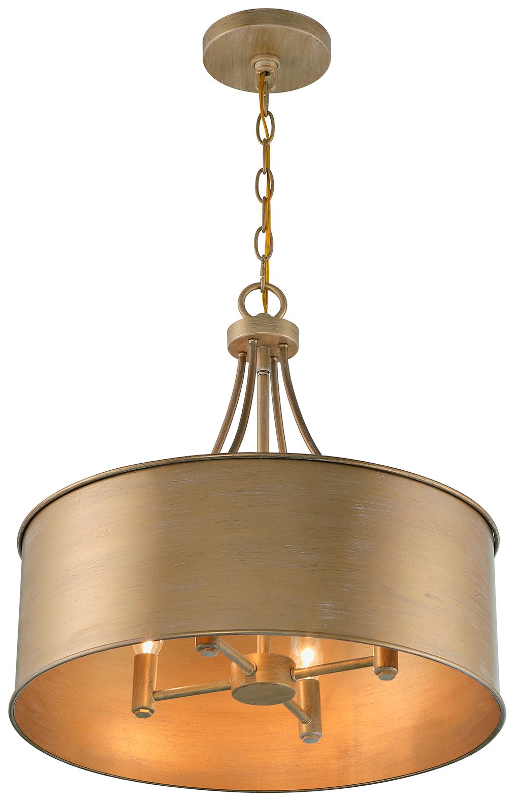 Image 6 4-Light Pendant in Brushed Gold more views