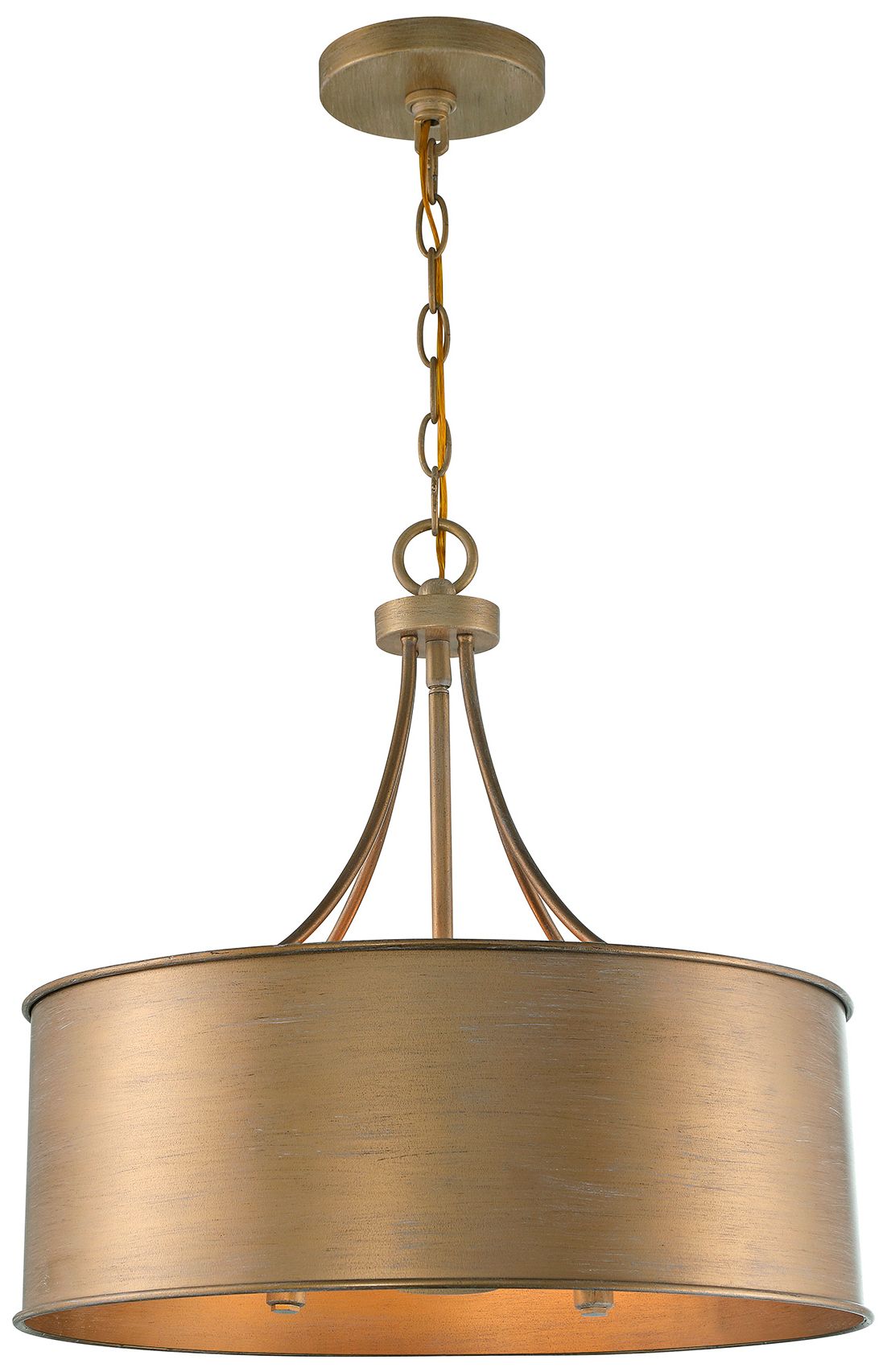Image 7 4-Light Pendant in Brushed Gold more views