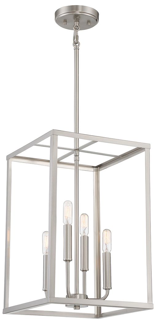 Image 3 4-Light Pendant in Brushed Nickel more views