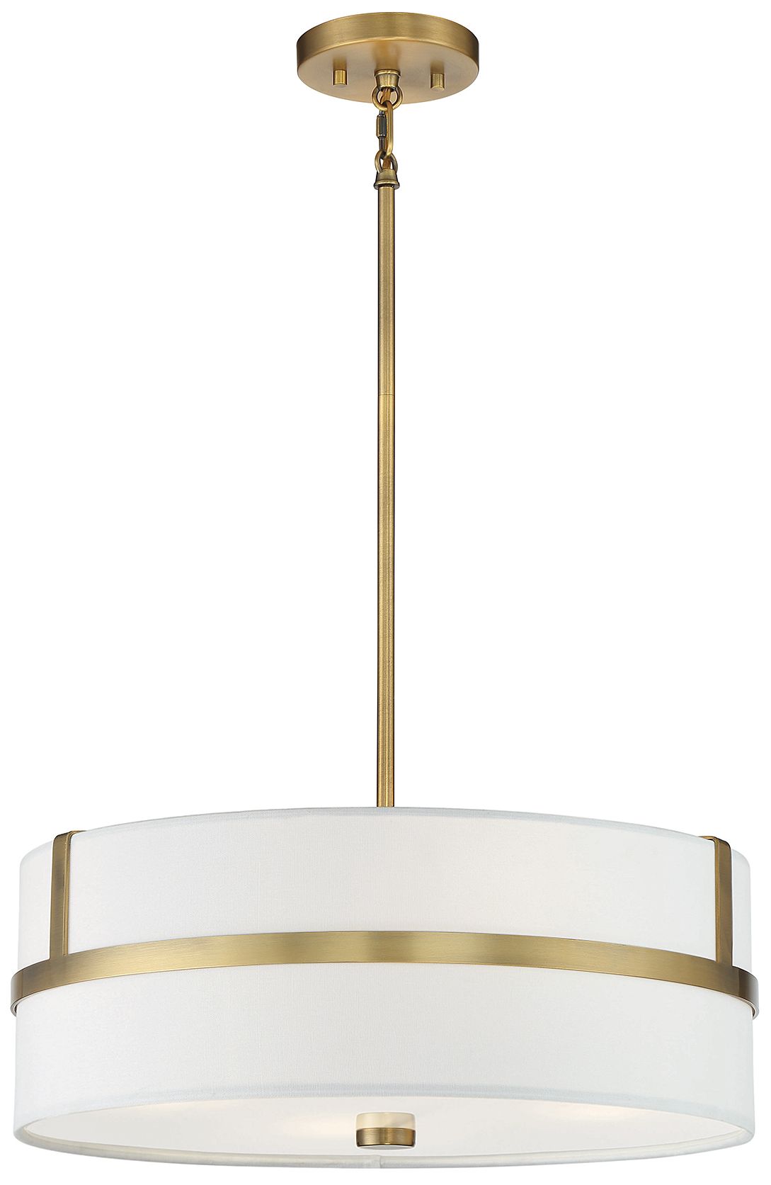 Thumbnail1 of 4-Light Pendant in Natural Brass