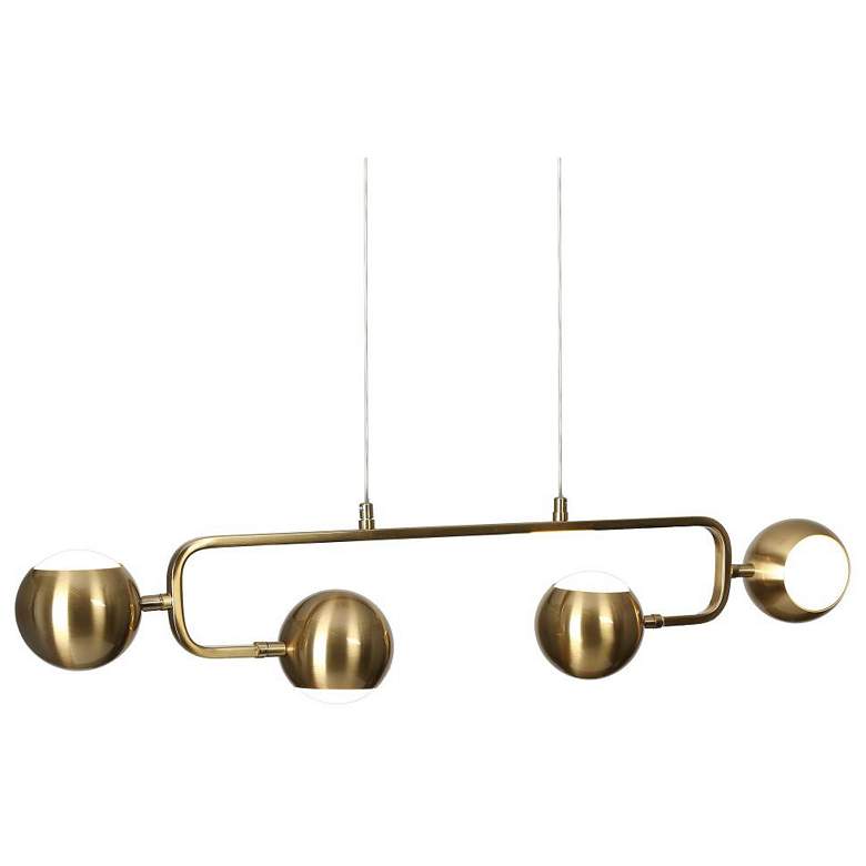Image 1 4-Light Plating BrassBall Island Lamp LED