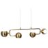 4-Light Plating BrassBall Island Lamp LED
