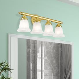 4 Light Polished Brass Bath Light 4 Light Polished Brass Bath Light