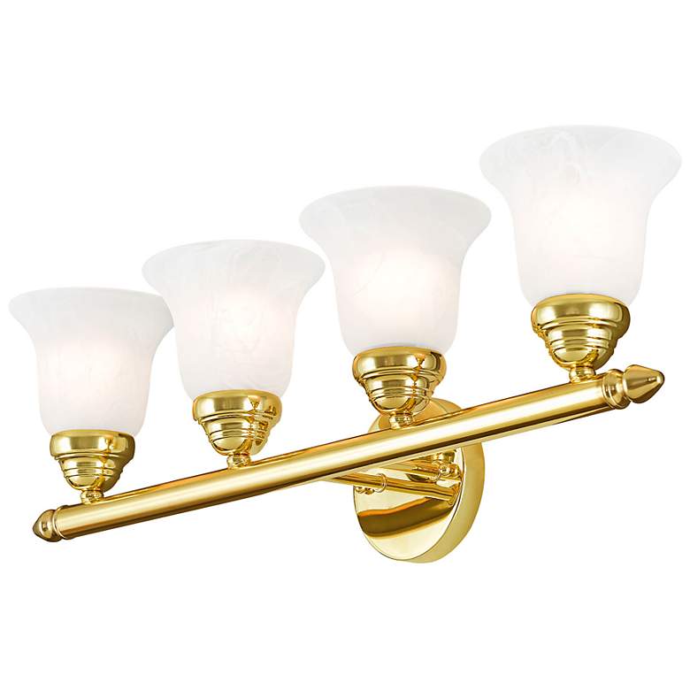 Image 7 4 Light Polished Brass Bath Light more views