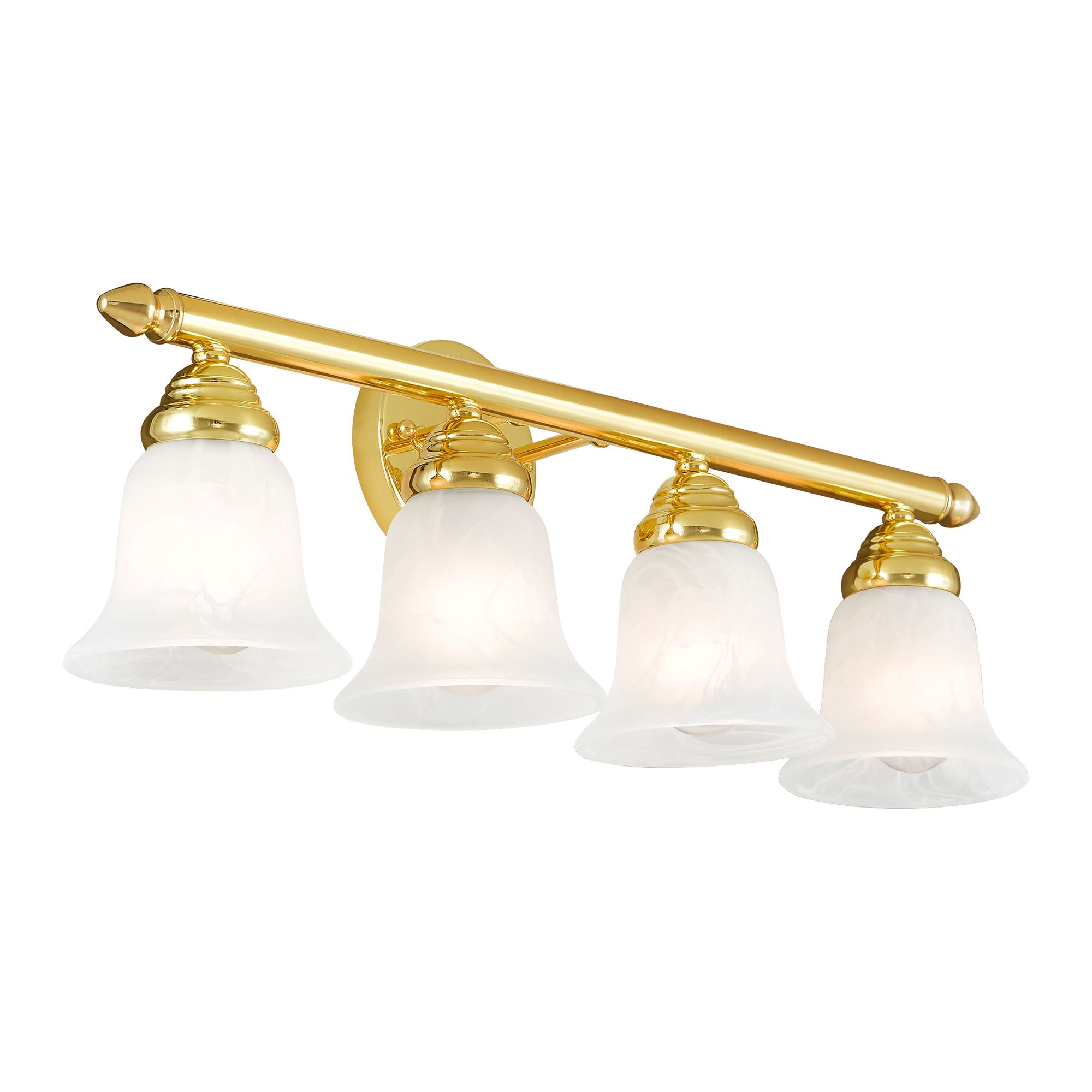 4 Light Polished Brass Bath Light in scene