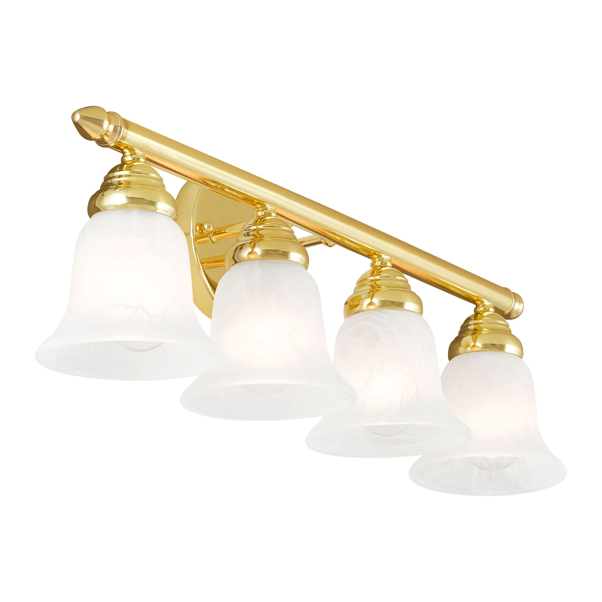 4 Light Polished Brass Bath Light in scene