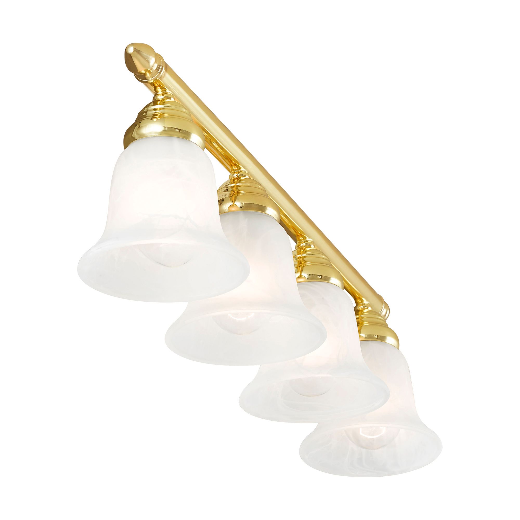 4 Light Polished Brass Bath Light in scene