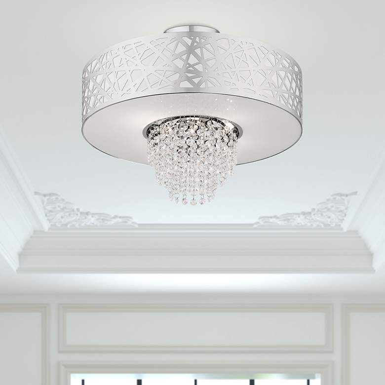 Image 1 4 Light Polished Chrome Ceiling Mount