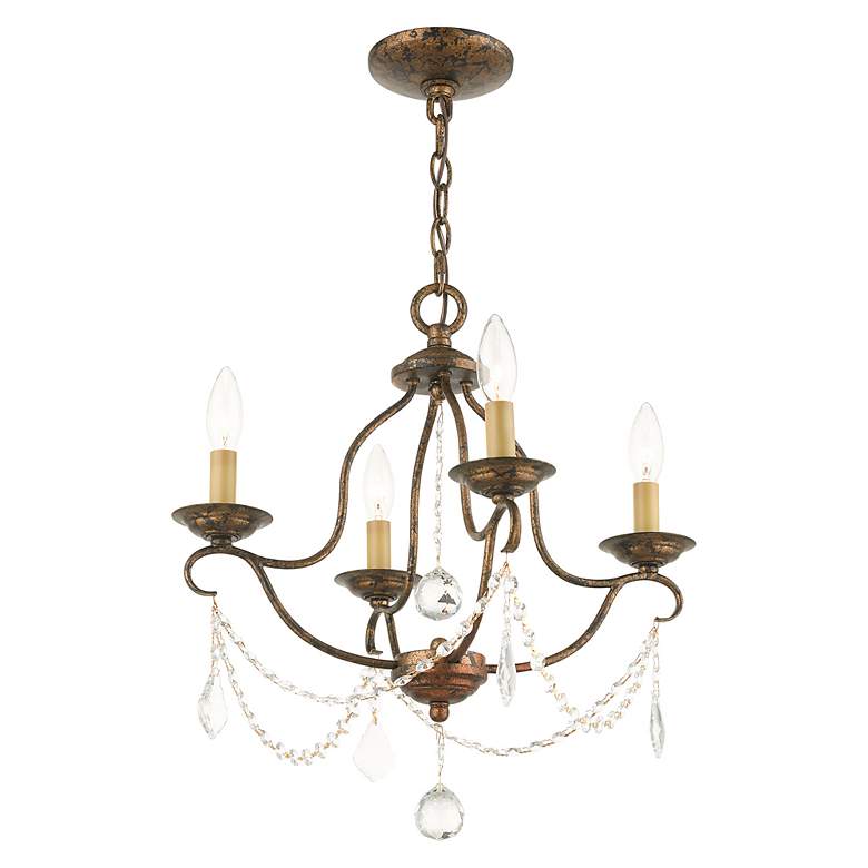 Image 6 4 Light Venetian Golden Bronze Chandelier more views