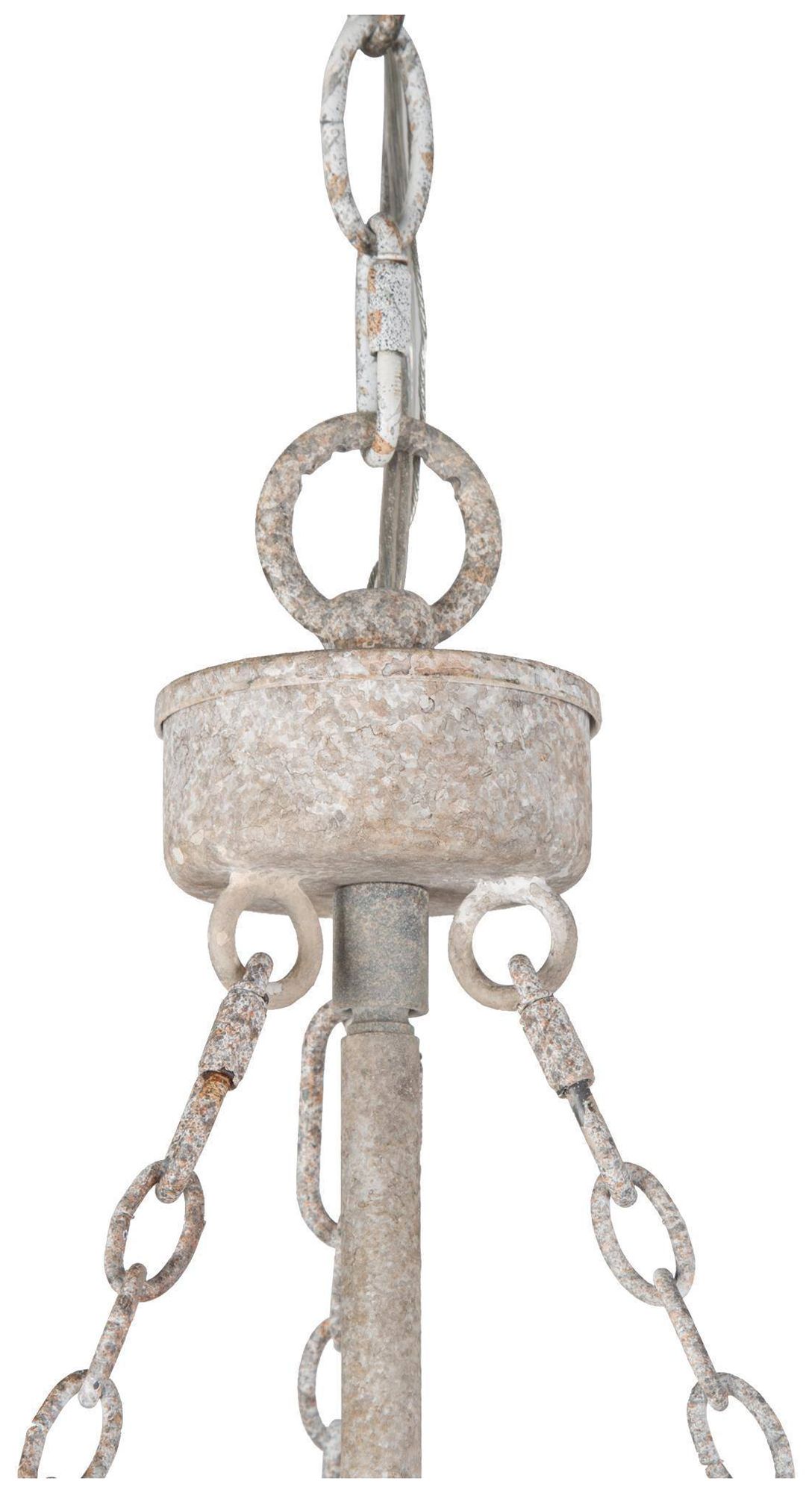 Image 7 4-Lights 15.7" W Rustic Distressed Wood Beads Chandelier more views