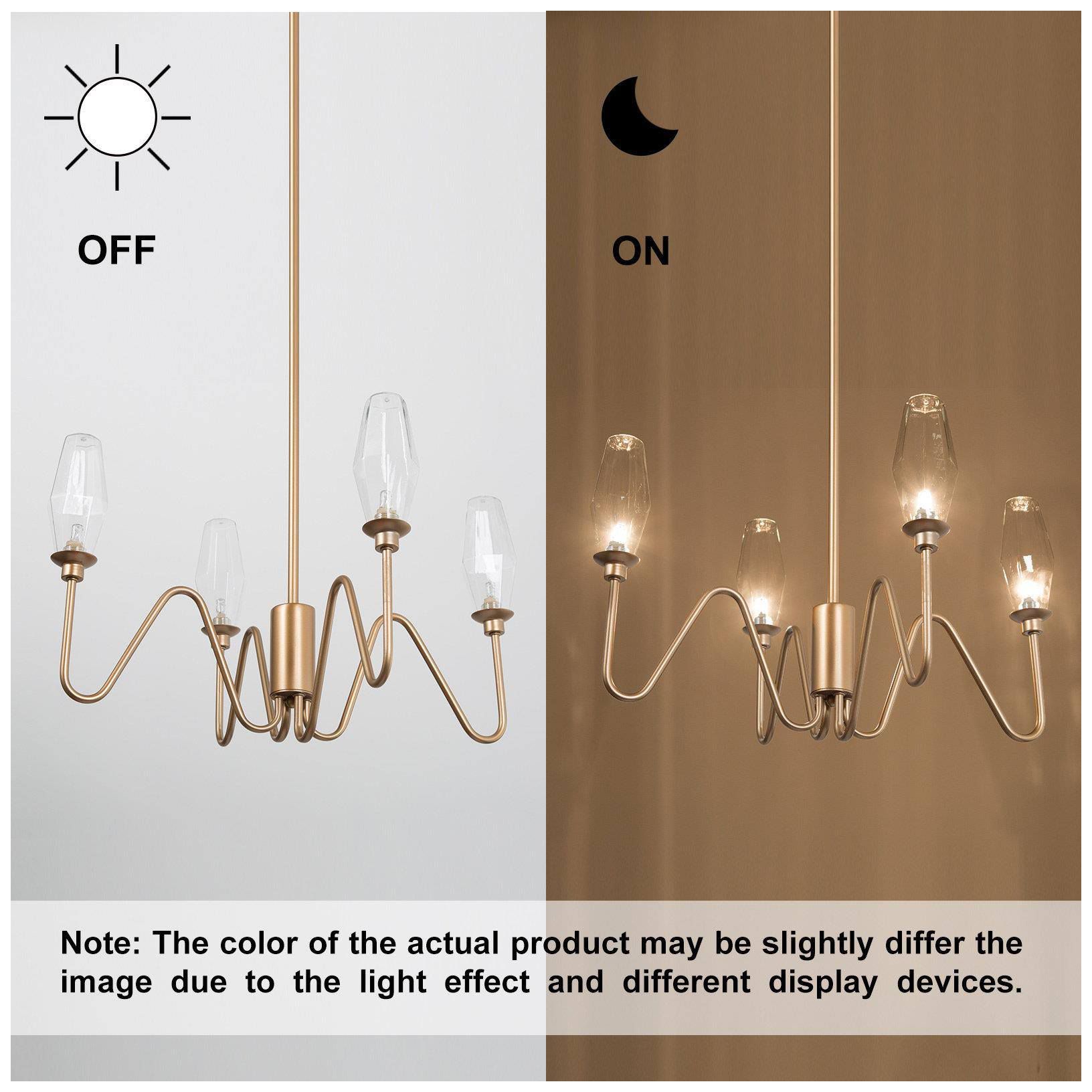 Image 2 4-Lights 23"W Flora Buds Art Deco Island Pendant Light Chandelier more views