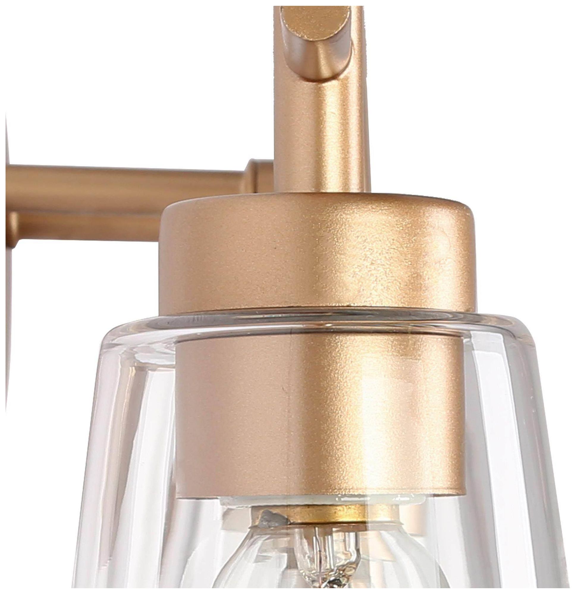 Image 3 4-Lights 28.3"W Tapered Dark Gold  Wall Lamp more views