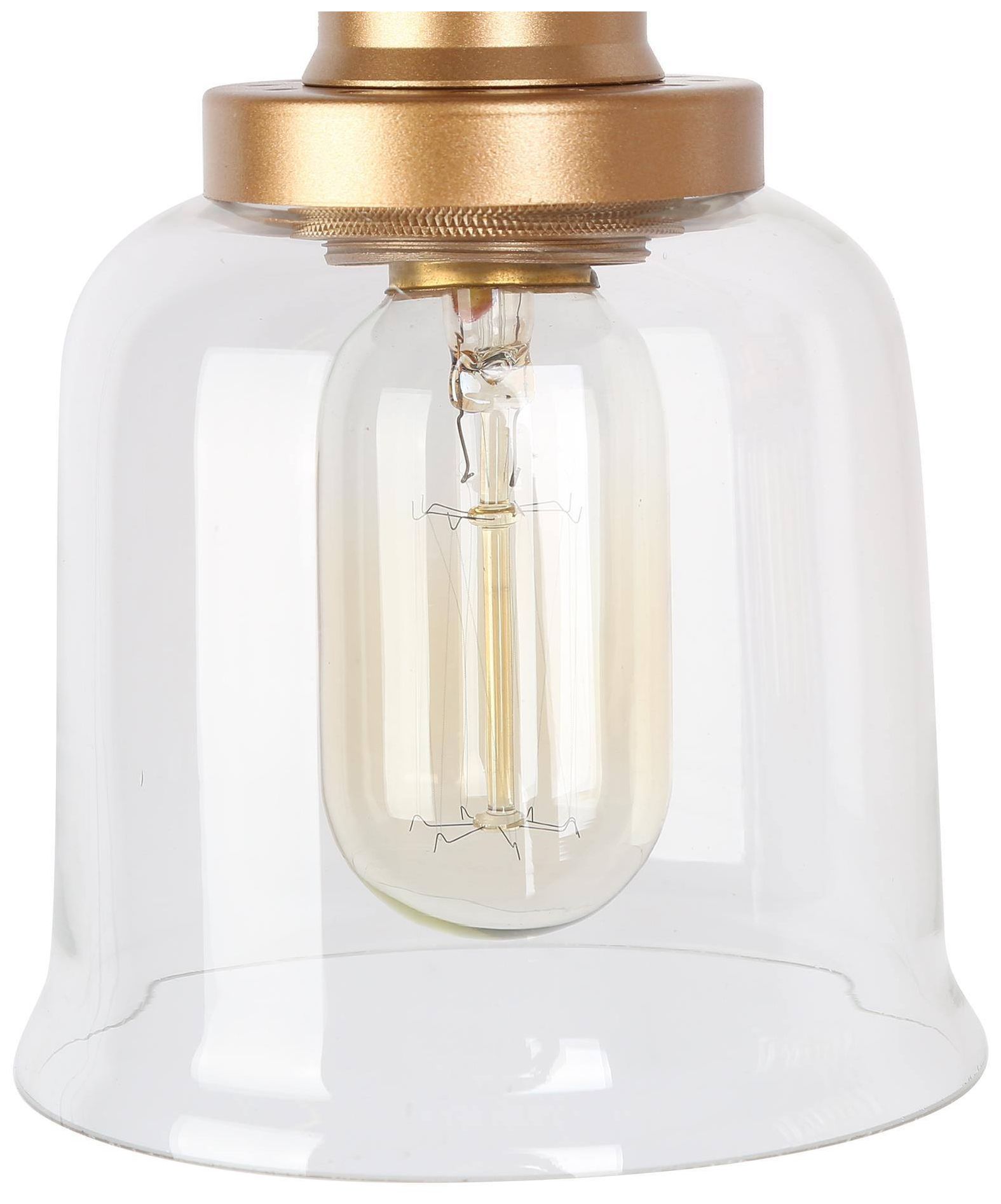 Image 2 4-Lights 29.9"W Bell Dark Gold  Wall Lamp more views