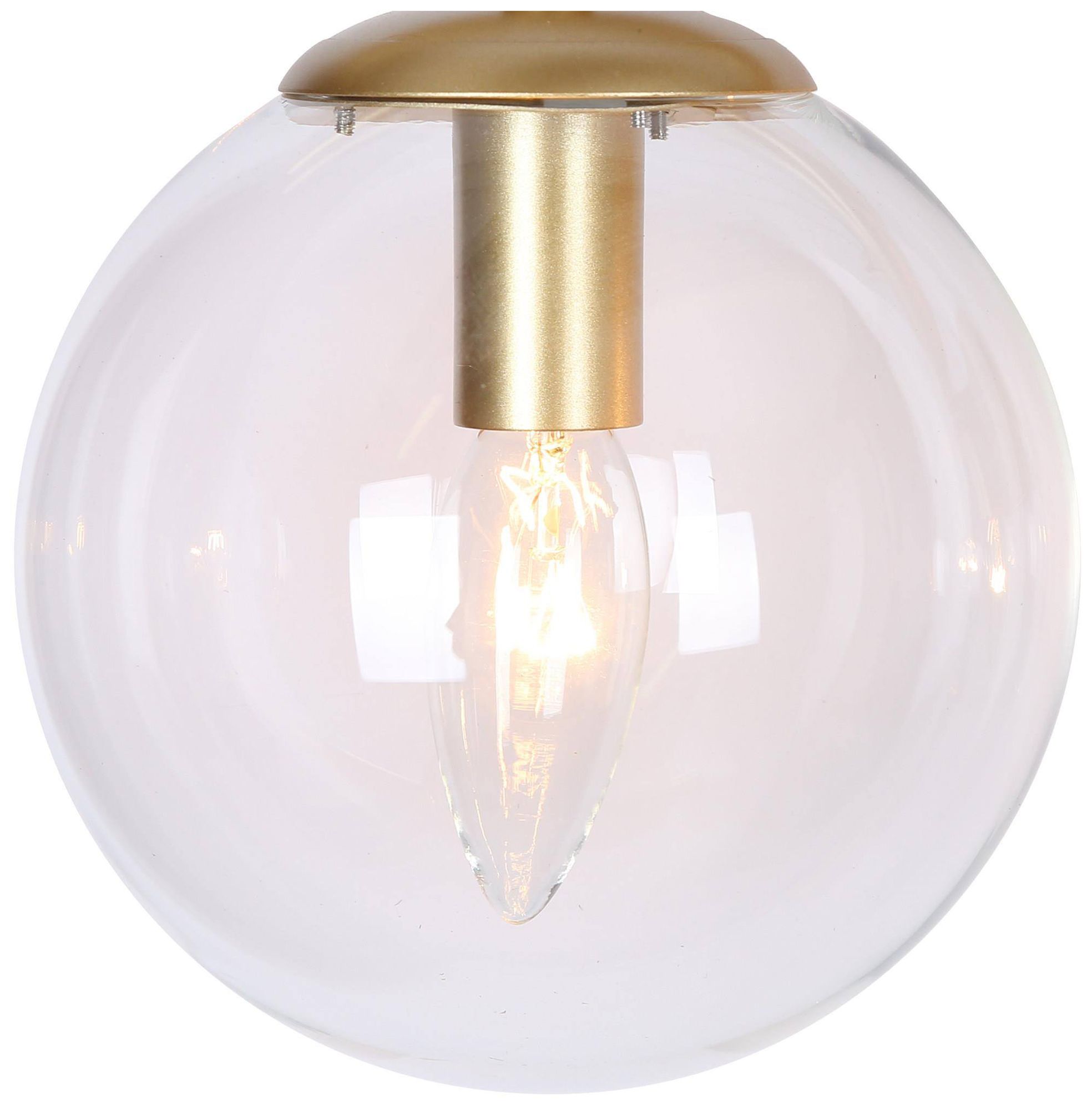 Image 2 4-Lights 29.9"W Globe Gold Wall Lamp more views
